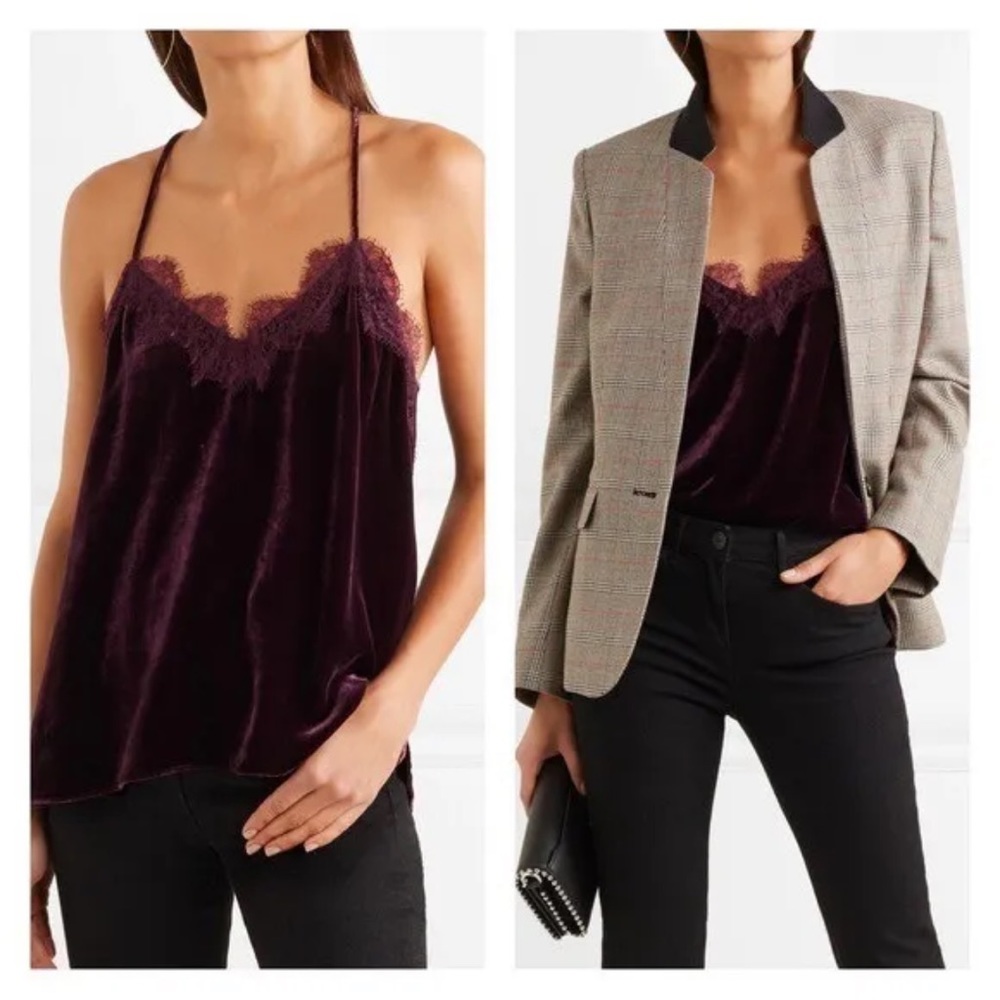 Cami NYC velvet camisole size XS NWOT